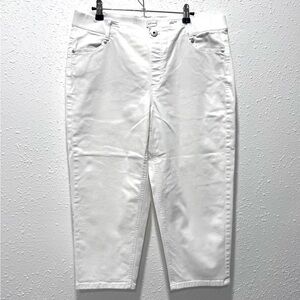 J. Jill White High-Rise Cropped Denim 16P